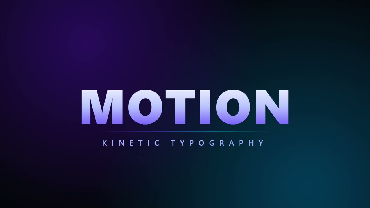 Motion graphics reel